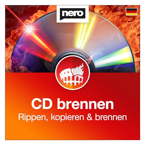 Nero CD Brennen und CD Kopieren | Nero Burning ROM 2024 | Brennprogramm | CD Brenner Software | Brennen - Kopieren - Sichern | Unlimitierte Lizenz | 1 PC | Windows 11 / 10 / 8 / 7