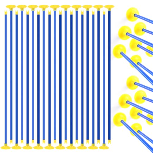 20 Stück Ersatz Saugnapf Pfeile, Kunststoff Saugnapfpfeile, Spielzeug Bogenschießen Ersatz Pfeile für Jugendlich Outdoor Sport Spiel Kinder Spielzeug, Blau
