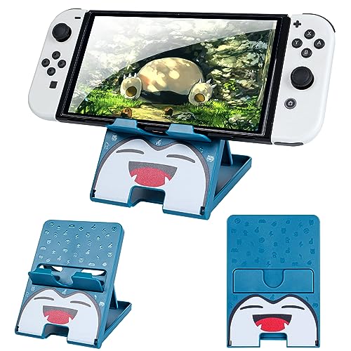 DLseego Ständer kompatibel mit Switch/Switch OLED/Switch Lite, faltbarer Schalterständer, kompaktes Design, verstellbarer Playstand für Switch-Konsole,sind rutschfest,Blau