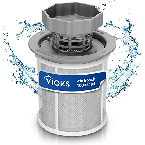 VIOKS Sieb Mikrosieb Feinsieb Set Ersatz für 427903/00427903 Mikrofilter 3-teilig Filter für Bosch Geschirrspüler Siemens Spülmaschine Neff/Whirlpool/Philips