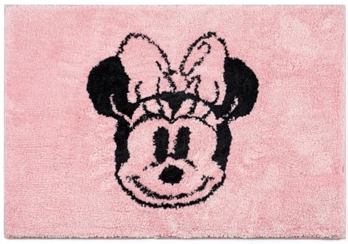 Jay Franco „Disney Minnie Maus“ weiche, rutschfeste Badematte – 51 x 77 cm Plüschteppich für das Badezimmer