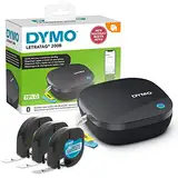 DYMO LetraTag 200B-Beschriftungsgerät mit Bluetooth | kompakter Etikettendrucker | verbindet Sich über Wireless Bluetooth-Technologie mit iOS und Android | inklusive 3 x Schriftband