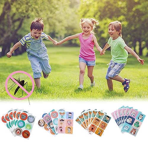 144 Stücke Mückenschutz Kinder Natürliche Aufkleber Stickers Mückenschutz Patch für Kinder Studenten Erwachsene Camping Outdoor Aktivitäten