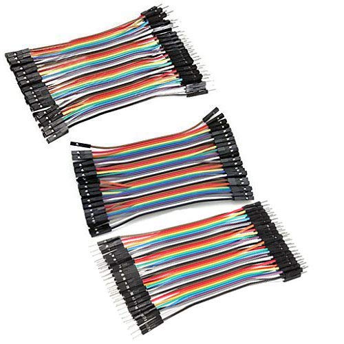 Aihasd 120PCS 3 in 1 kit 10CM Female-Female Male-Female Male-Male Jumper Wire Dupont Cable Kabel Steckbrücken Drahtbrücken