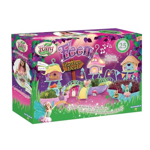 TOMY E73341 My Fairy Garden Spielzeugset. Märchenhafter Kinder ab 4 Jahren zum selber Pflanzen. Feen-Garten Set inkl. Grassamen, Kreativset Mädchen, Spielzeug für Kleinkinder, Muticoloured