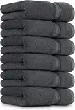 Utopia Towels - Handtücher Set aus Baumwolle - 100% Baumwolle ultraweich und sehr saugfähig, 41x71 cm - 6er Pack (Grau)