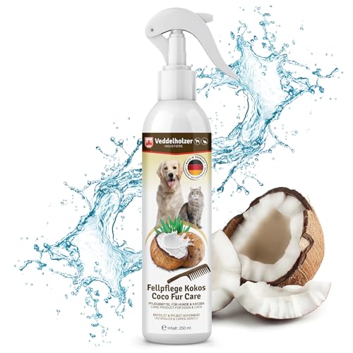 Veddelholzer 250 ml Kokos Fellpflege Hund & Katze. Entfilzungsspray, Welpen, Fell. Zubehör, Hundeparfüm, Accessoires, Katzenpflege, Hundebedarf