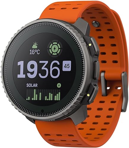 SUUNTO Vertical Abenteuer Uhr - GPS Smartwatch, Mit Solarladung Akkulaufzeit bis zu 65 Tagen, Militärgeprüftes Gehäuse, 100m Wasserdichtigkeit, Hergestellt in Finland mit 100% Erneuerbaren Energien