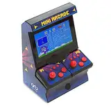 Mini-Arcade-Maschine, Plug-and-Play-TV-Spiele, 2 Spieler, 300 integrierte Spiele, 8-Bit-Retro-Arcade-Spiele, 4,3-Zoll-Vollfarbbildschirm, kabellose Joysticks, Geschenk für Männer – ThumbsUp!