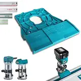 Profi Führungsschienenadapter für Makita DRT50 / RT0700C / RT0702C / RT0700 / 3709/3711 für Makita/Bosch/Festool/Mafell Führungsschiene Oberfräse Kantenfräse Adapter