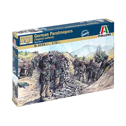 Italeri 510006134 - 1:72 WWII De Fallschirmtruppe Trop Uniform, Unlackiert