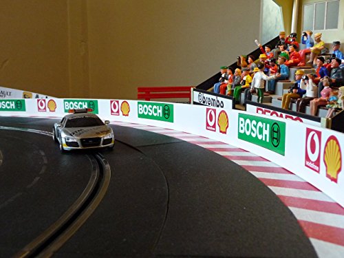 Generisch Slotcar LEITPLANKEN Bande 4cm x 200cm für Carrera DIGITAL