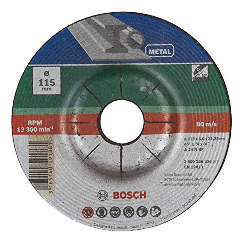 Bosch Accessories Professional DIY Schruppscheibe Metall für Winkelschleifer (Ø 115 mm)