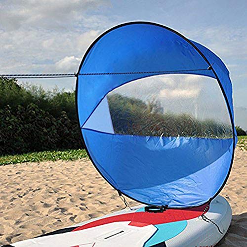 TIANTIAN Kajak Boot Wind Segel Sup Paddle Board Segeln Kanu Rudern Boote Wind Fenster Faltbar Langlebig Downwind Kajak Segel Kit mit Klarfenster Surfling für Kajak Boot Segelboot Kanu