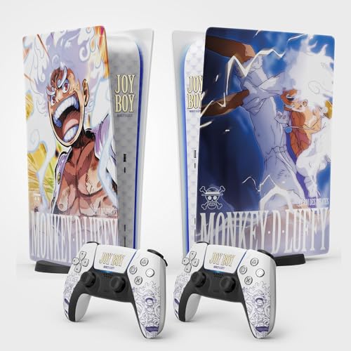 PS5 Skin Gear 5 Sticker, Aufkleber für Playstation 5, Konsole und Controller, Standard Edition Digital, Gear 5 PS5 Skin (2 Controller)