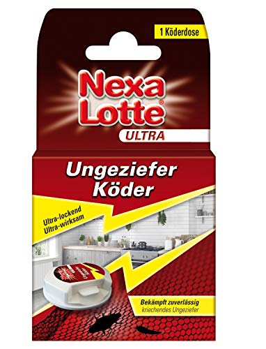 Nexa Lotte Ultra Ungeziefer Köderdose, Falle gegen Schaben, Silberfischchen und anderes Ungeziefer, 1 Dose, Grün