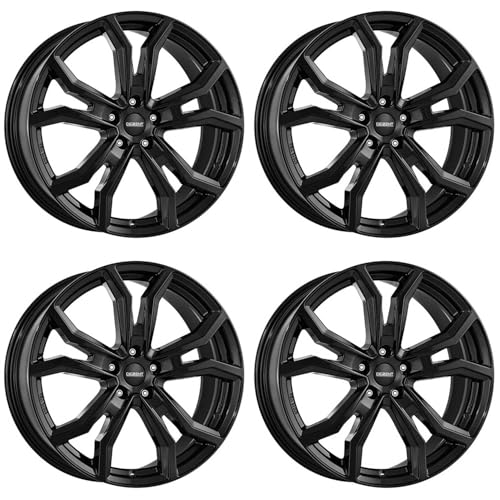 4x Dezent Felgen Alufelgen TV black 6.5Jx16 ET48 5x112 kompatibel mit Skoda Octavia Superb Yeti Karoq Octavia