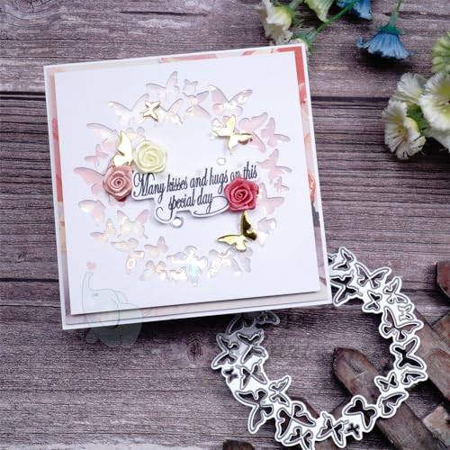 Kokorosa Milieu Stanzformen für Scrapbooking, Metall-Stanzformen zum Basteln, Stanzformen für Kartenherstellung, geeignet für Party, Hochzeit, Urlaub usw. (17)