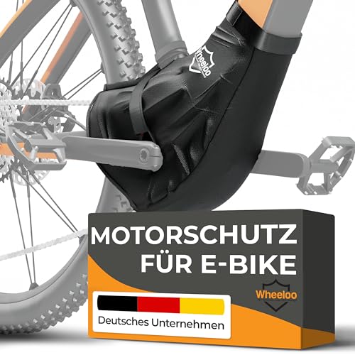 Wheeloo Ebike Motor Schutzhülle I Fahrradträger Transportschutz I Motorschutz Abdeckung als Regenschutz passt für Bosch, Brose, Shimano, Yamaha, Specialized e Bike I Fahrradanhänger Zubehör