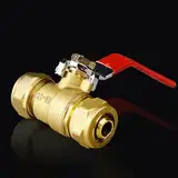 3/4" Selbstsperrendes Messing-Durchgangsventil mit vollem Durchgang, gut abdichtender Hebelgriff, für Luftleitungen und pneumatische Werkzeuge, für Wasser, Öl und Gas