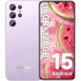 OUKITEL C1 Android 15 Smartphone Ohne Vertrag, 16GB+128GB /1TB Handy Günstig, 6.52" HD+ Handy Ohne Vertrag,5150mAh Simlockfreie Handys, 13MP+5MP, Dual 4G SIM 3 Steckplatz/Fingerabdruck/OTG/3.5mm Jack