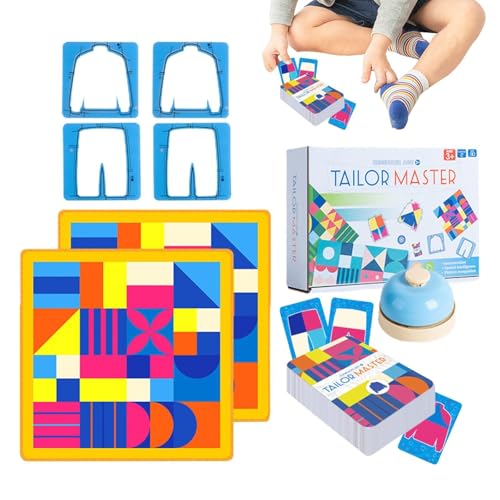 Generisch Tailor Master Matching Spiel, Schneidermeister Matching Spiel, Tailor Master Matching Game, Spielzeug zur Denk- und Konzentrationsschulung, Puzzle Brettspiel für Kinder und Erwachsene (A1)