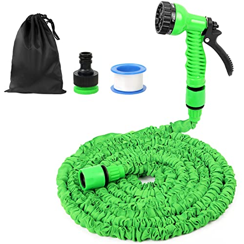Flexibler Gartenschlauch Wasserschlauch Dehnbar Garten - Dehnbarer Schlauch Flexibel Bewässerung für Garten Haustier Autowäsche Hof, 15M