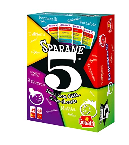 Goliath, Sparane 5, Name 5, Gesellschaftsspiel, Kartenspiel und Fragen für die Familie, ab 12 Jahren