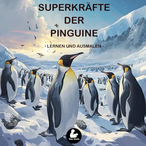 Superkräfte der Pinguine - Lernen und Ausmalen I Spaß beim Entdecken und Ausmalen der Pinguine I Förderung der Lesekompetenz und Feinmotorik I Für ... 4 Jahren (Superkräfte Serie von Ilow Studio)