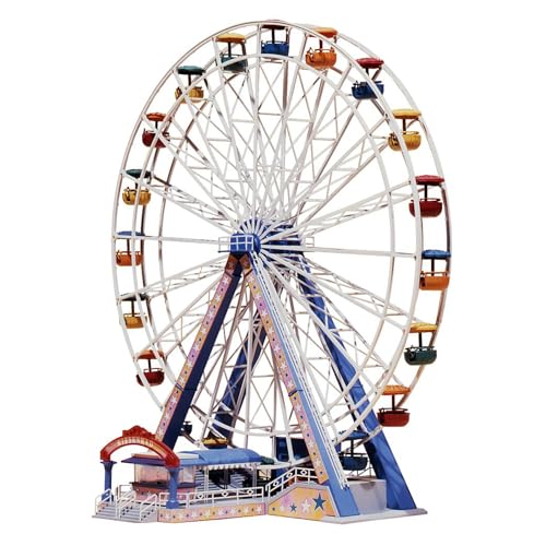 FALLER Riesenrad Modellbausatz mit 267 Einzelteilen 215 x 199 x 326 mm I Modelleisenbahn Zubehör H0 I Modelleisenbahn H0 Riesenrad aller Kirmesanlagen, Verschieden