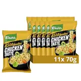 Knorr Instant Nudeln Chicken Taste schneller Asia Snack fertig in nur 3 Minuten 11x 70 g