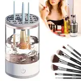 Make Up Pinselreiniger Trockner, Elektrischer Make up Pinselreiniger, USB Wiederaufladbare Automatische Tiefenkosmetik Reinigungsgerät Make Up Pinselwerkzeug für Make-up-Pinsel aller Größen