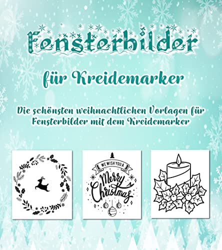 Fensterbilder für Kreidemarker: Die schönsten weihnachtlichen Vorlagen für Fensterbilder mit dem Kreidemarker