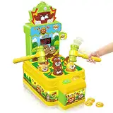 VATOS Whack Spiel,Schlag den Maulwurf,elektronisches Mini Arcade Spielzeug,Münzspiel mit 2 Hämmern,interaktives pädagogisches für Kleinkinder,Kinder,Mädchen und Jungen im Alter von 3-6 Jahren