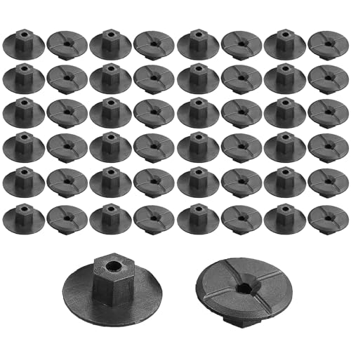 Yuiturt 50 Stück 4 mm Kunststoffmutter Radhaus Schutz Verkleidung Befestigungs Clips für Mercedes W201 W124 190D 260E BMW Serie 3 E36 E46 E90, ohne Gewinde Muttern Clips 2019900050 51711958025