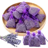 20x Lavendel Duftsäckchen für Kleiderschrank - Echter Getrockneter Lavendel, Lang anhaltender Duft - Kleidermotten Bekämpfen - Lavendelsäckchen für Schrank, Raum und Auto