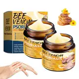 Bienengift Advanced Psoriasis Salbe, 2 Stück Bee Venom Psoriasis Haut Reparatur Creme, Bienengiftcreme für Linderung Psoriasis