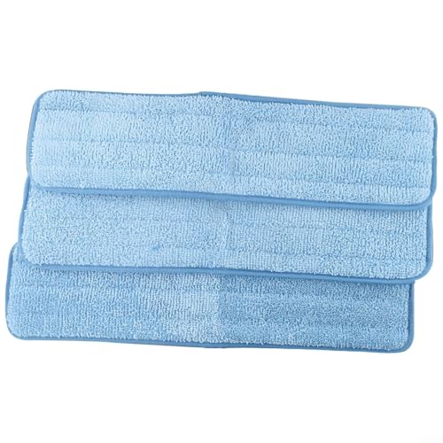 EXTRWORY 3 stücke Für Rubbermaid Kommerziellen 18 zoll Nassen Pad Q411 Mikrofaser Refill Mopp Tücher,Starke Wasseraufnahme, leichter zu reinigen und wiederverwendbar