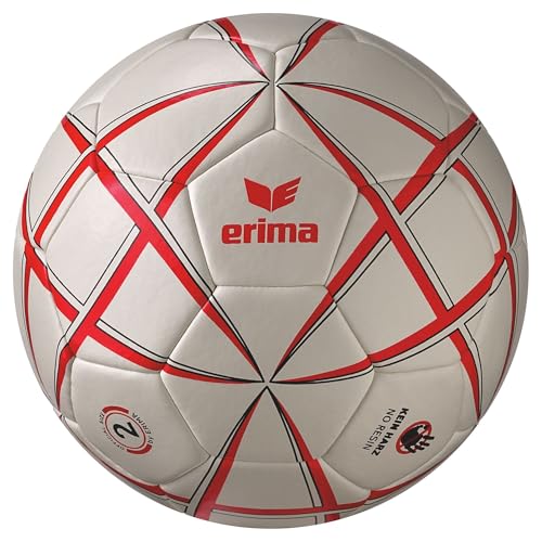 Erima Magic White Training Handball (7202509), weiß/rot, 1