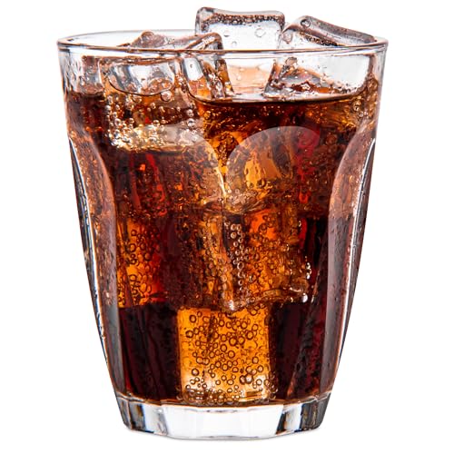 KONZEPT Wassergläser Stapelbar 200 ml, Gläser Set 12 teilig, Trinkgläser ideal für Wasser, Saft, Coctails, Milch, Kaffee
