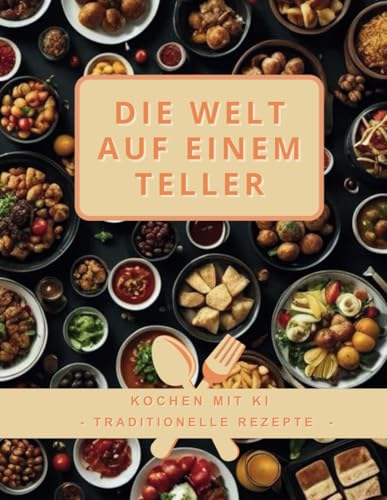 Die Welt auf einem Teller: Kochen mit KI: die Besten Traditionellen Rezepte aus aller Welt: Einfache, ausgefallene, gesunde, kulturelle Speisen, für ... Winter zum Braten, Backen, vegan, Kontinente