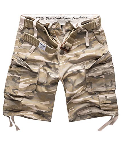 Surplus Raw Vintage Division Herren Cargo Shorts, desertlight, S