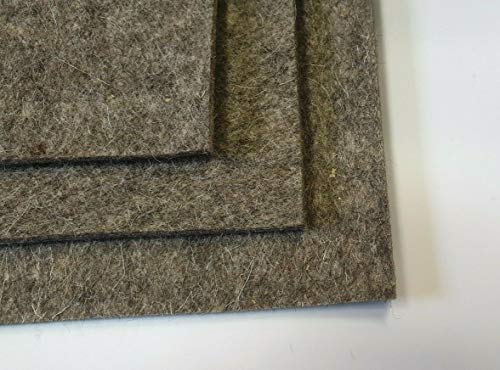 Generic 43,92 €/m² Wollfilz Grau 5 mm 30 x 40 cm Filzmatte Filzplatte Industriefilz