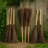 Reisigbesen Weide 160 x 45 cm mit Stiel 1 STK. - Natur Kehrbesen aus Weide