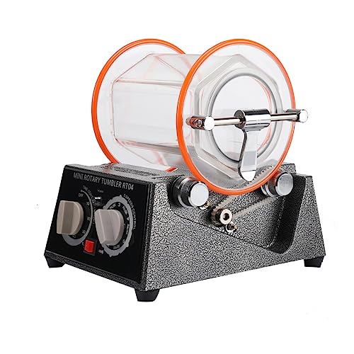 SUDEG Poliermaschinen Poliertrommel Kugelmühle Rotationspolierer Poliermaschine mit Timer,Rotary Tumbler Poliertrommel für Schmuck Hardware Polieren 220 V 3 KG