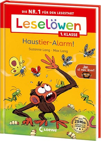 Leselöwen 1. Klasse - Jim ist mies drauf - Haustier-Alarm!: Die Nr. 1 für den Lesestart - Mit Leselernschrift ABeZeh - Erstlesebuch für Kinder ab 6 Jahren