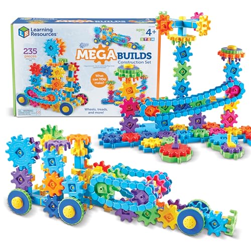 Learning Resources Gears! Gears! Gears! Gigantische Bauwerke, Mint, Zahnrad-Baukasten, 235 Teile, ab 4 Jahren