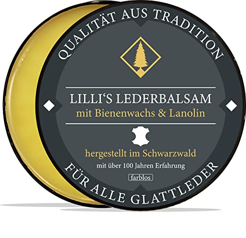 Lillis Naturals Lederpflege Lederbalsam farblos mit Bienenwachs und Wollfett für Sattel Reitsport Möbel Jacke Motorrad Schuhe 300ml