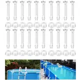 IHLOOTD Pool Joint Pins 20 Stück Ersatzteile für Intex Pool 5.5 cm Framepool Gelenk Pins Schwimmbad Verbindungsstifte Ersatzteile Füsse Replacement für Rahmenschwimmbad