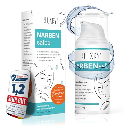 BS Luxry® Testsieger Narbengel für Kinder & Erwachsene – 30 g Narbensalbe zur Reduzierung der Sichtbarkeit von Narben – Verringert Gewebespannung & Juckreiz - Narbenheilung - Dehnungstreifen